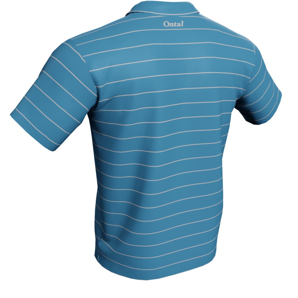 Classic Pin Stripes Polo Golf Shirt - Image 4