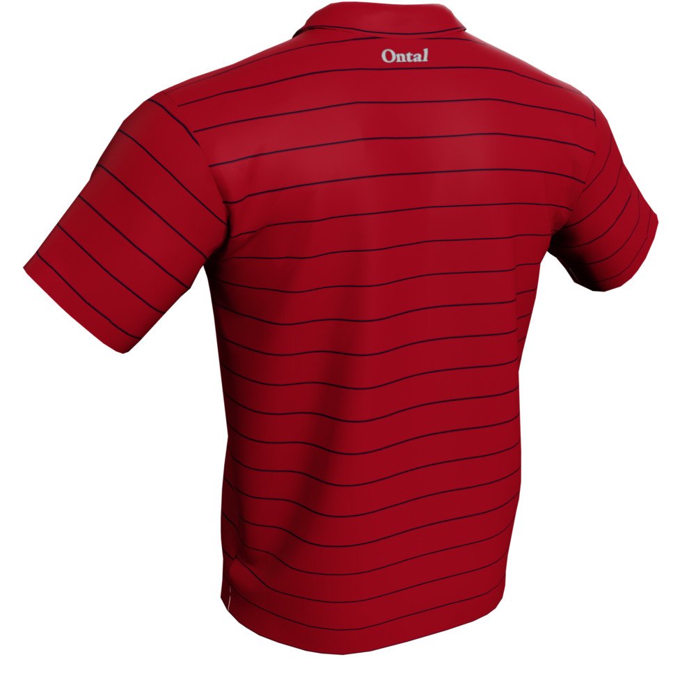 Classic Pin Stripes Polo Golf Shirt - Image 8