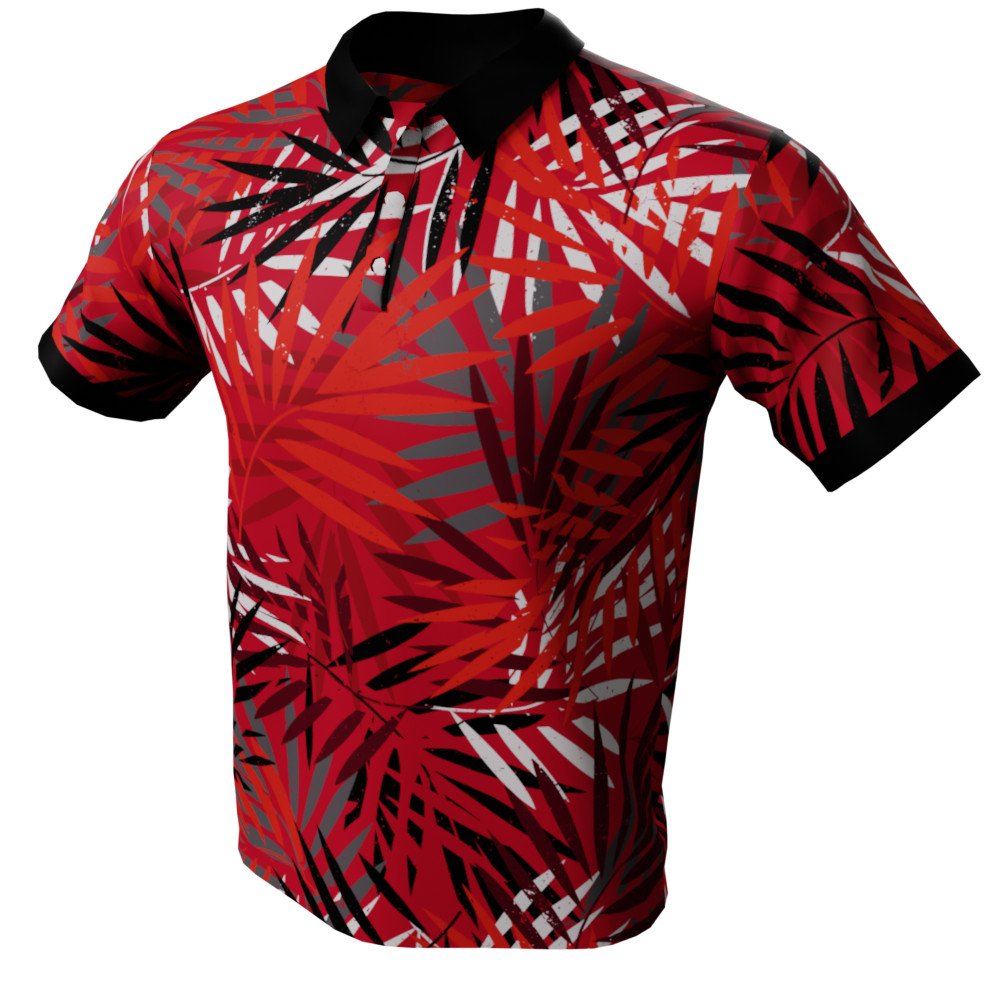 Summer Leaves Polo Golf Shirt - Image 7