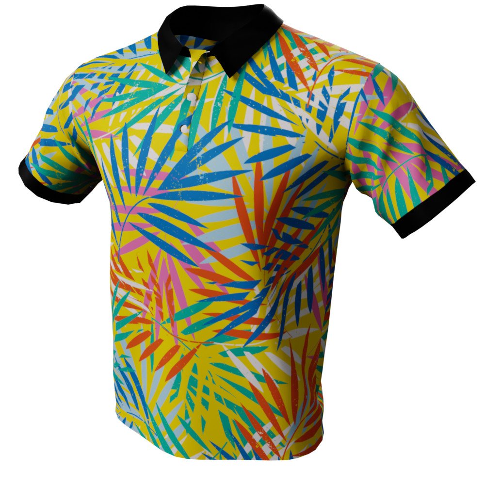 Summer Leaves Polo Golf Shirt