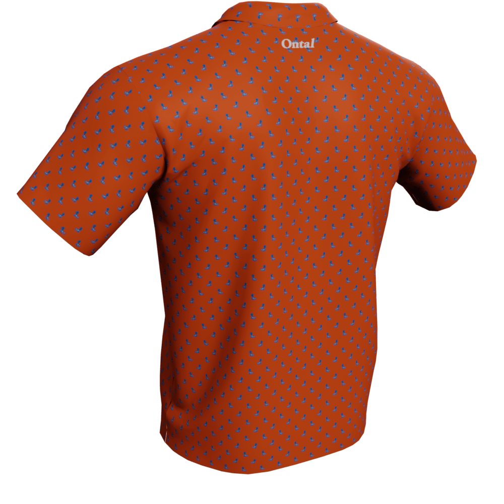 Duck Pattern Polo Golf Shirt