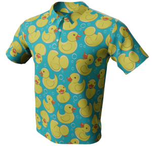 Duck Pattern Polo Golf Shirt