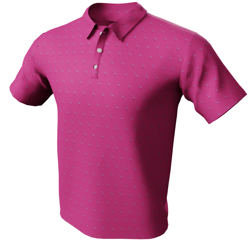 Pink Flamingos Polo Golf Shirt
