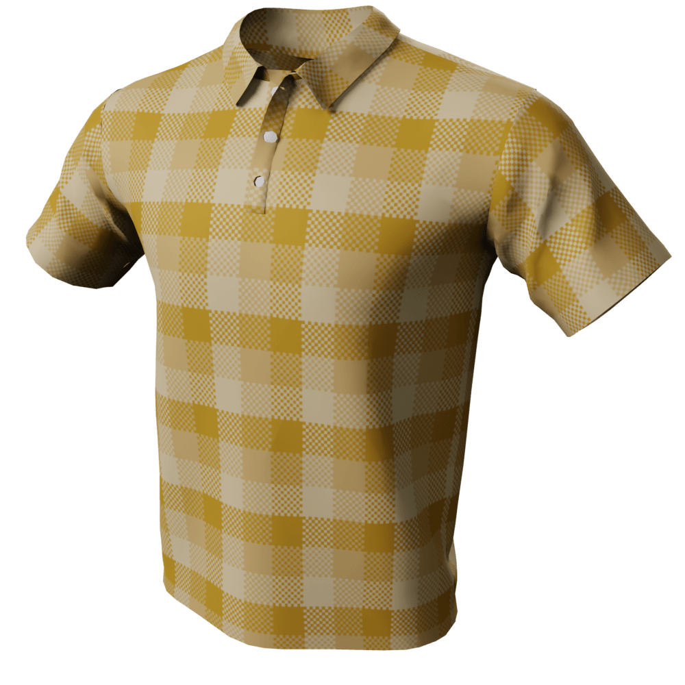 Plaid Polo Golf Shirt - Image 3