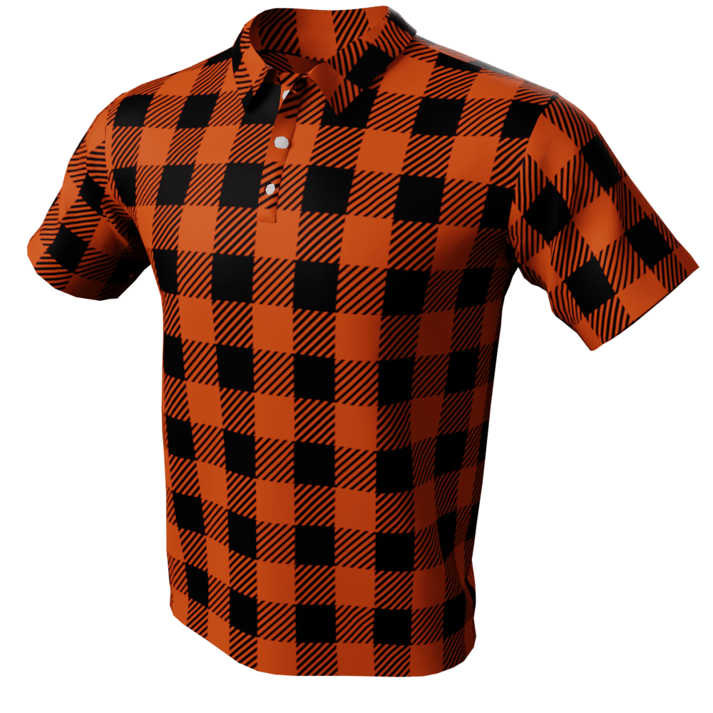Plaid Polo Golf Shirt - Image 5