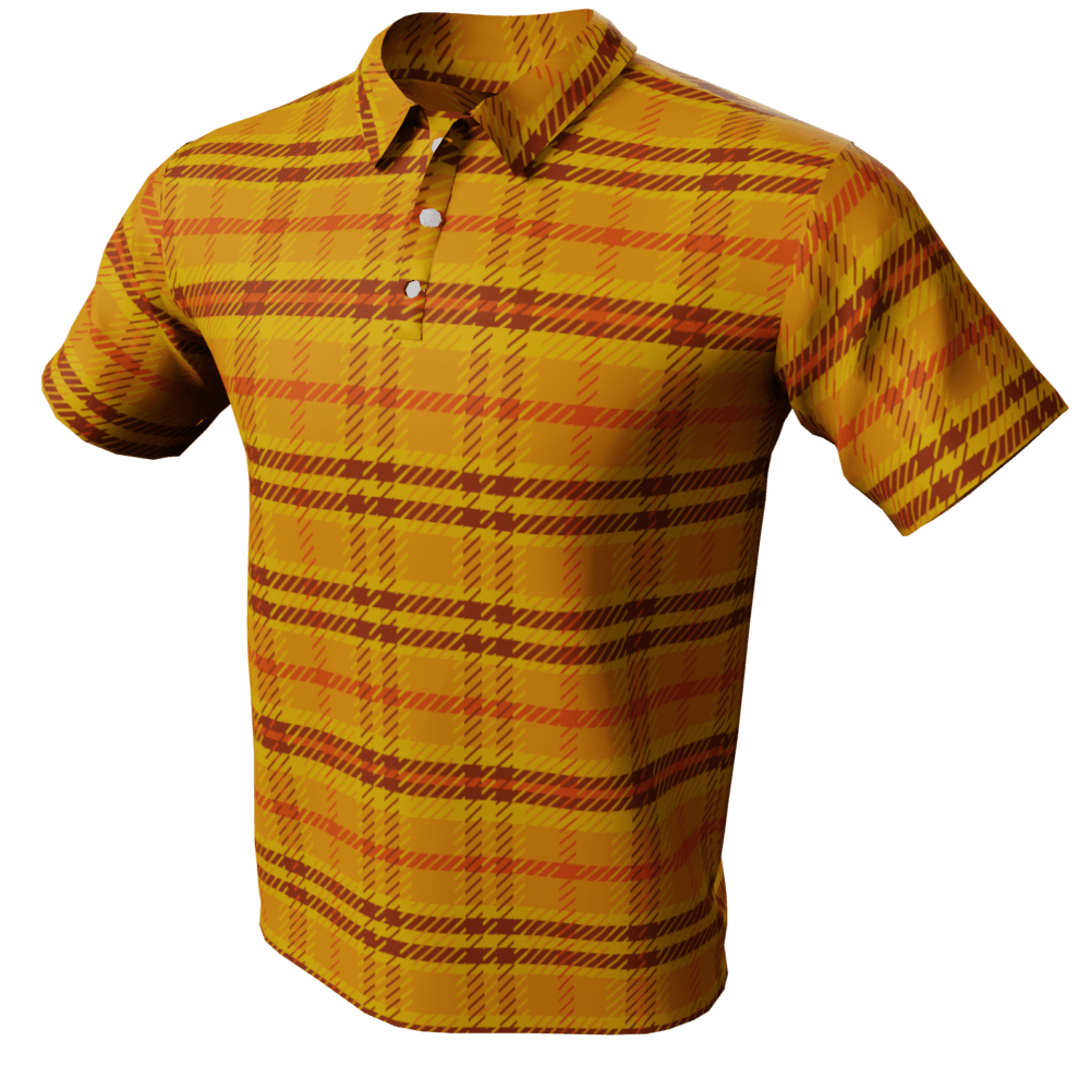 Plaid Polo Golf Shirt - Image 7