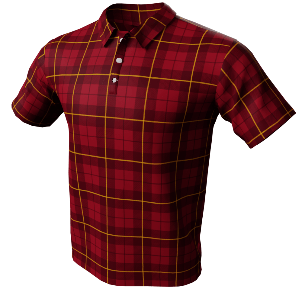 Plaid Polo Golf Shirt