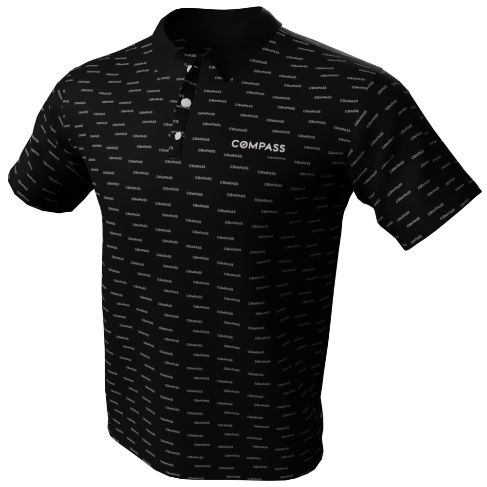 Men's Compass Wordmark Polo Shirt