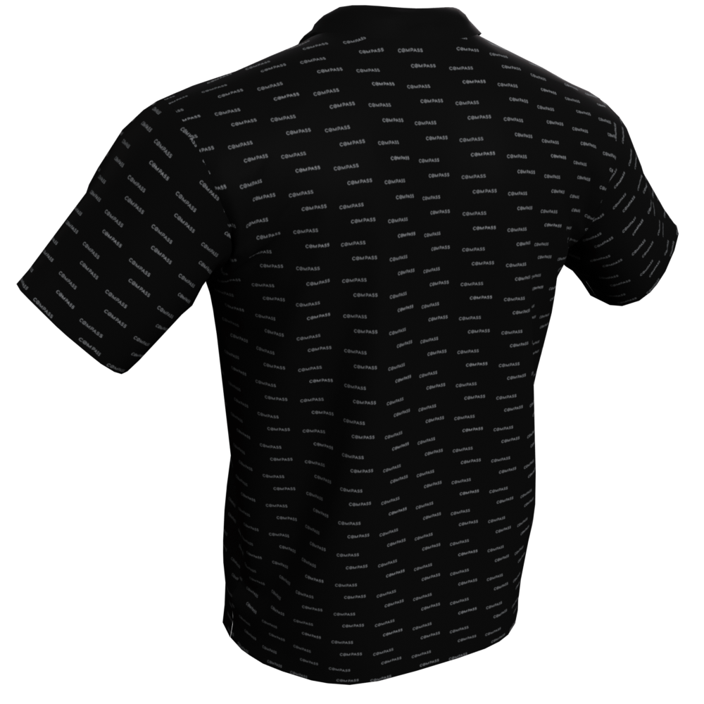 Men's Compass Wordmark Polo Shirt - Image 2