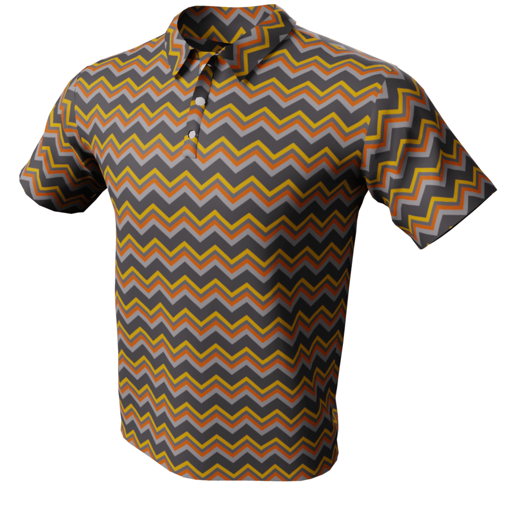 The Chevron Golf Polo Shirt - Image 5