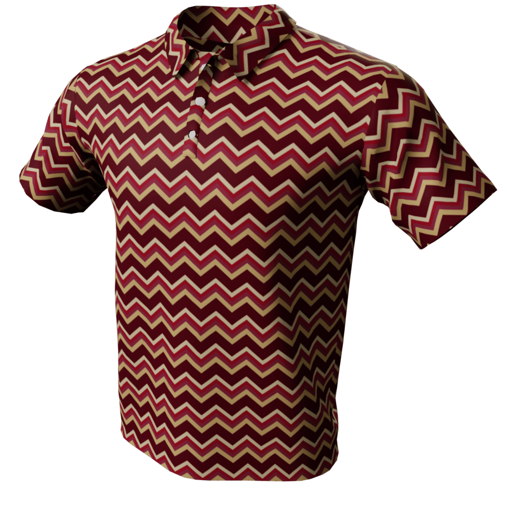 The Chevron Golf Polo Shirt - Image 3