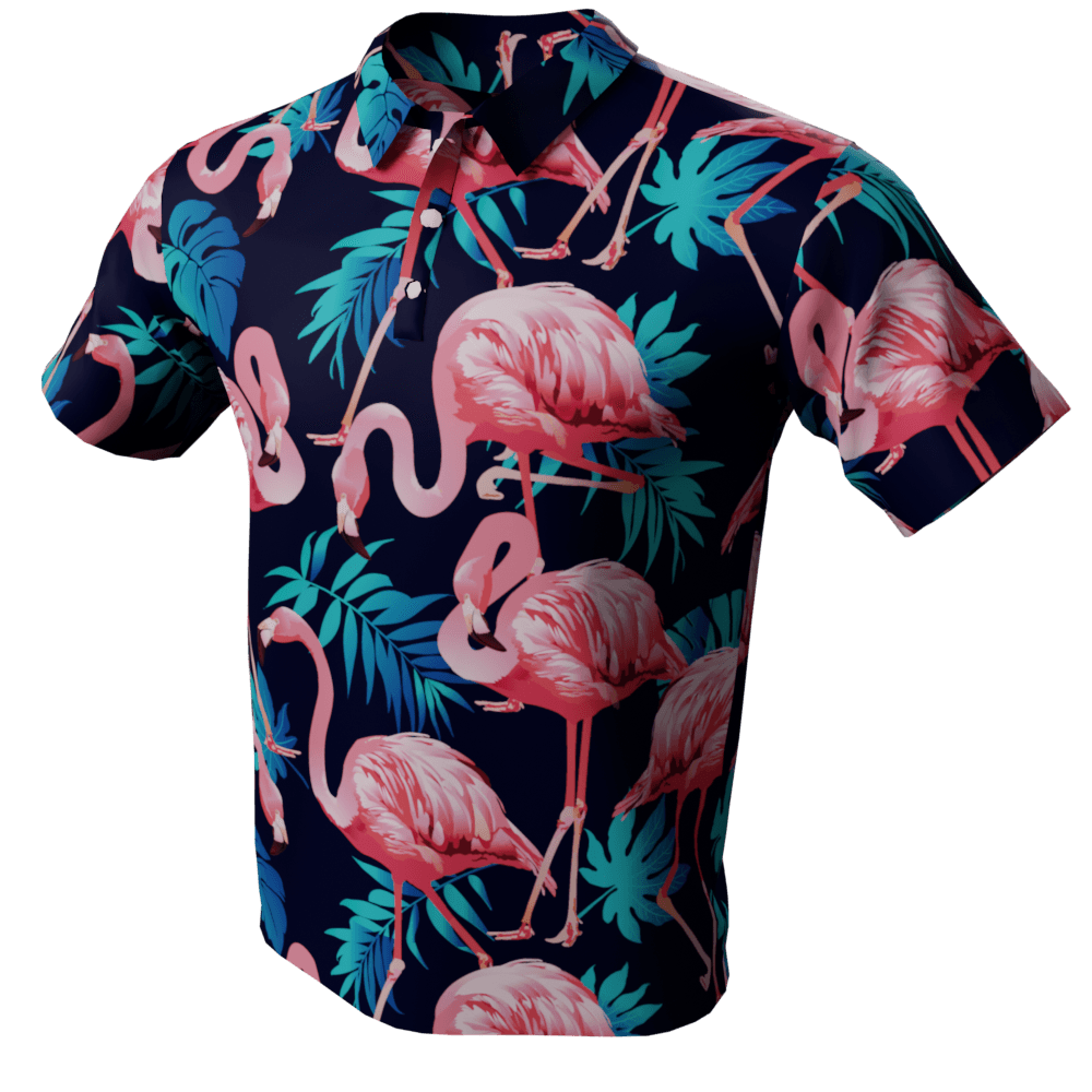 The Flamingo Polo Golf Shirt